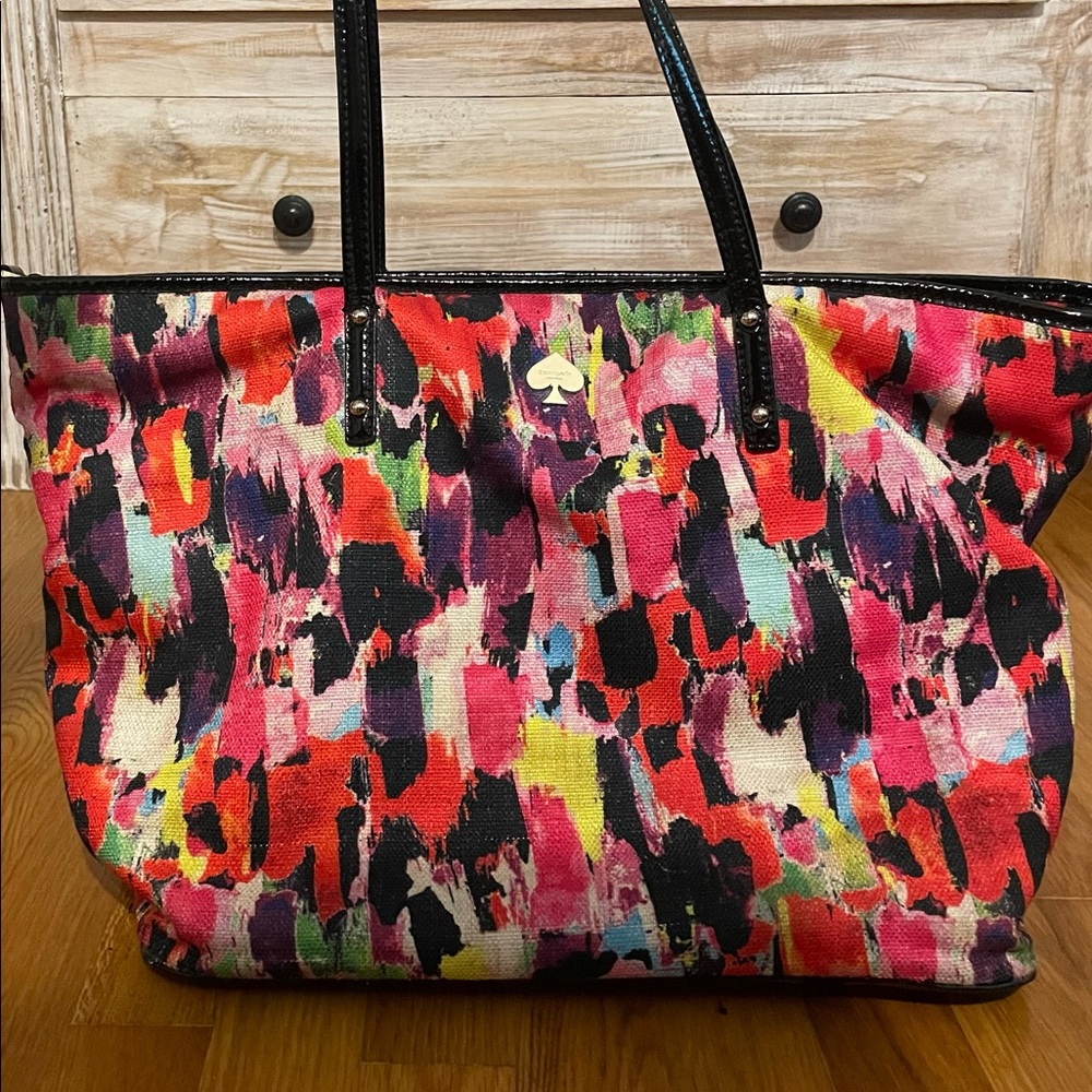 SOLD Large Kate Spade Diaper Bag in Paint Splatter